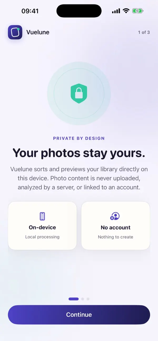 Vuelune: private by design photo cleanup